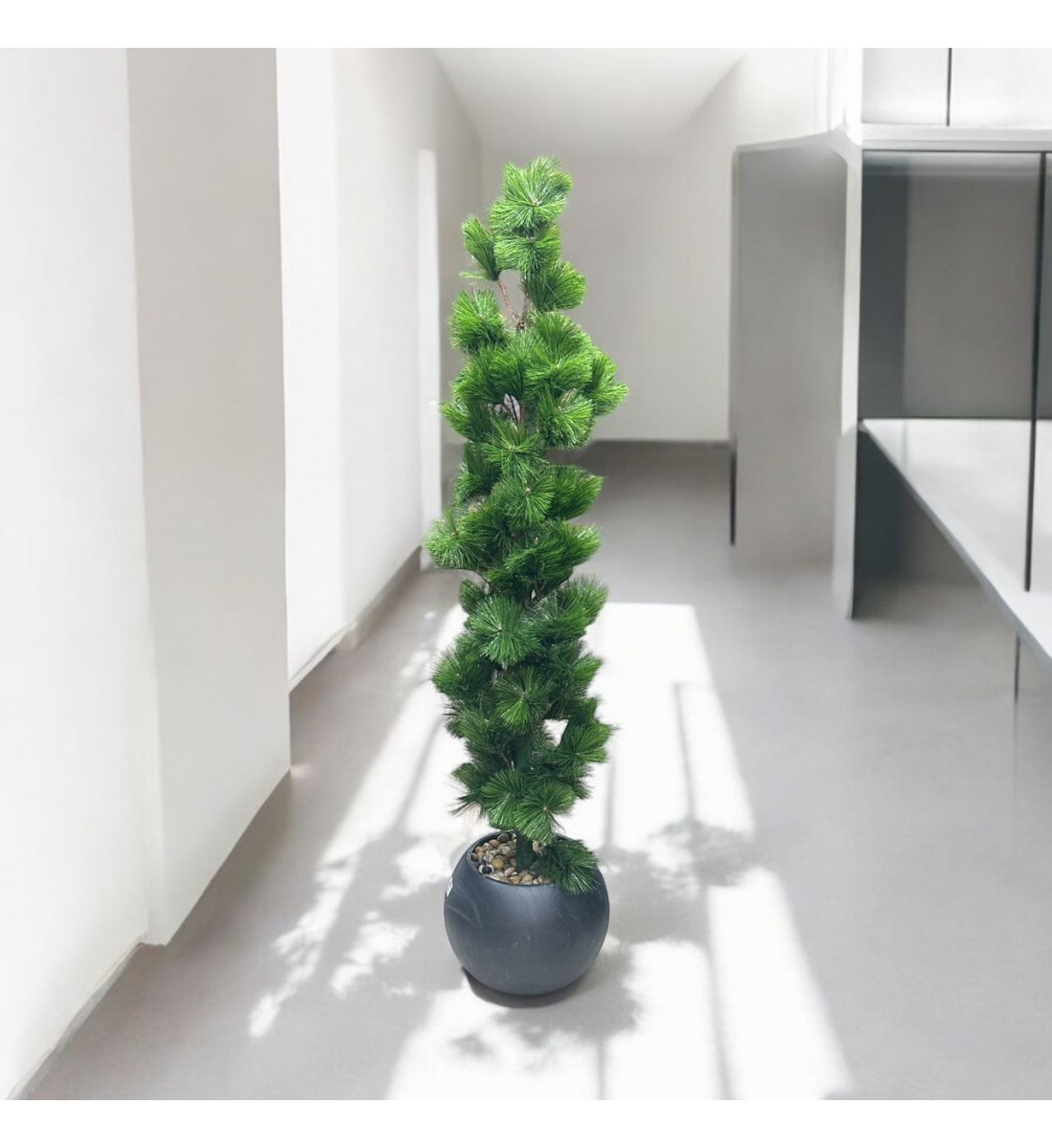 اشجار صناعية زينة ورق شوك مركن اسود الطوال 160 سم اشجار صناعية زينة ورق شوك مركن اسود الطوال 160 سم