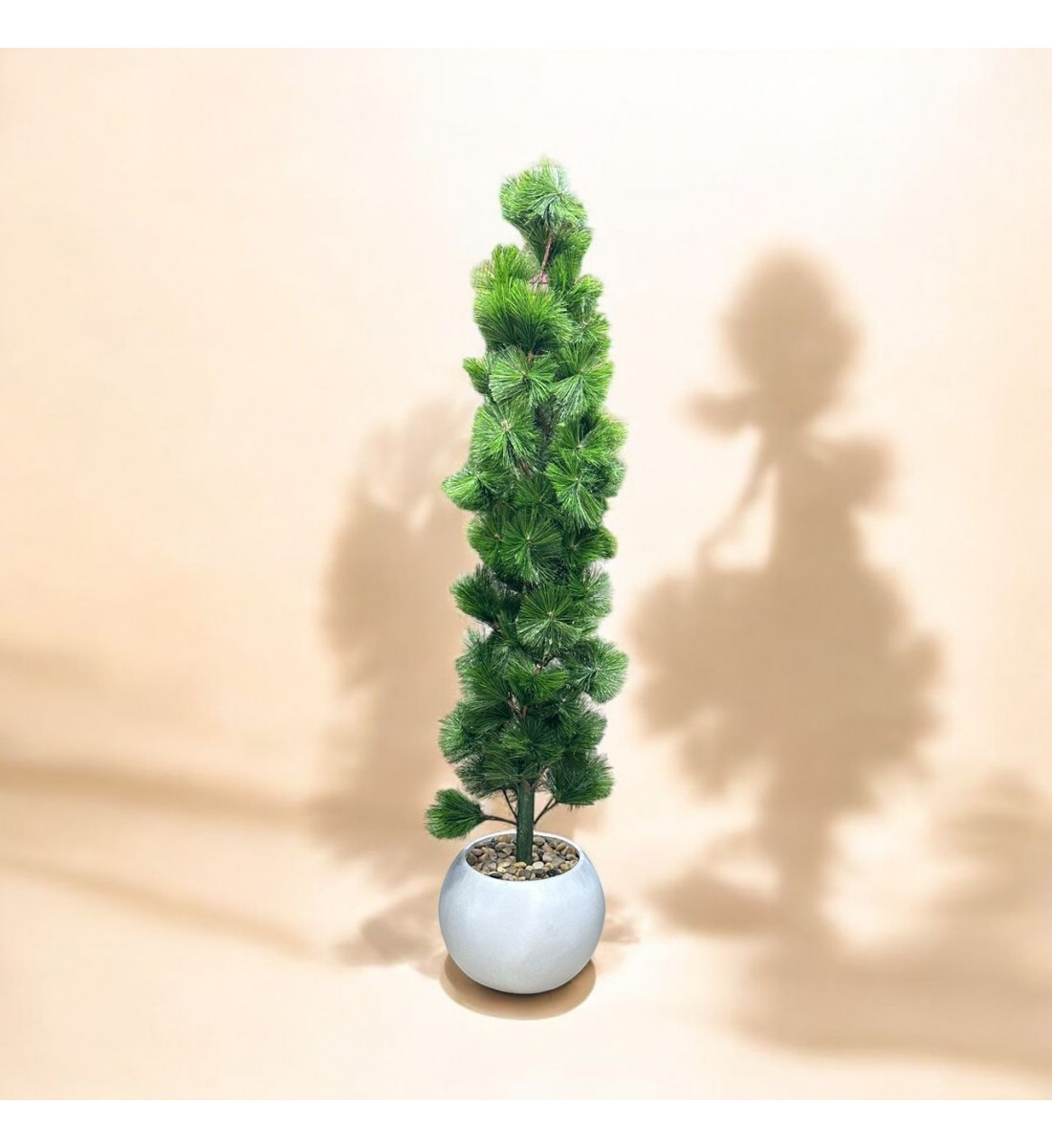 اشجار صناعية زينة ورق شوك مركن ابيض الطوال 160 سم اشجار صناعية زينة ورق شوك مركن ابيض الطوال 160 سم