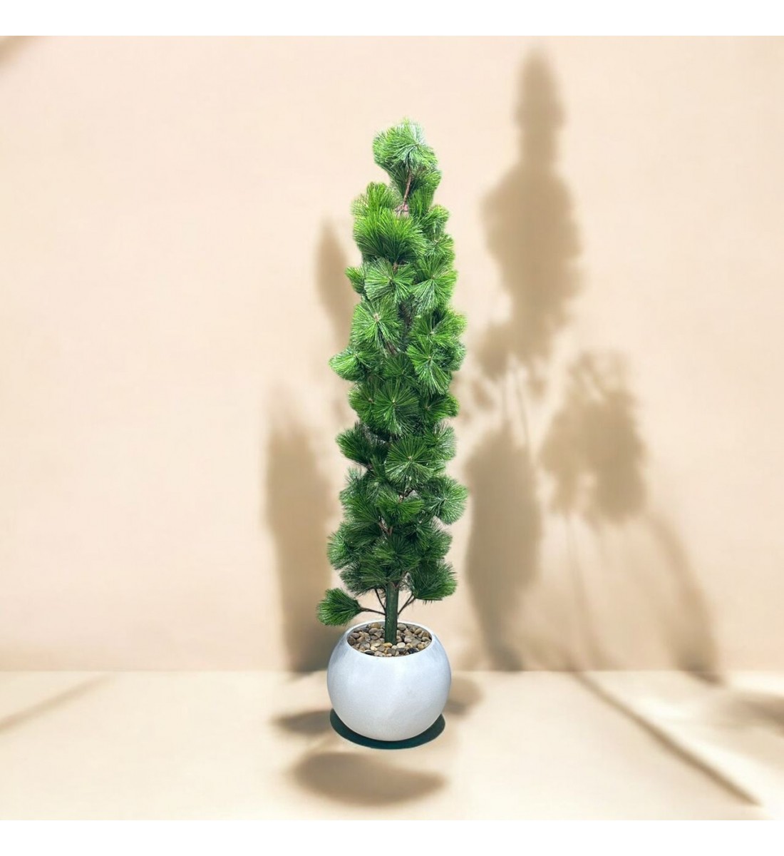 اشجار صناعية زينة ورق شوك مركن ابيض الطوال 160 سم اشجار صناعية زينة ورق شوك مركن ابيض الطوال 160 سم