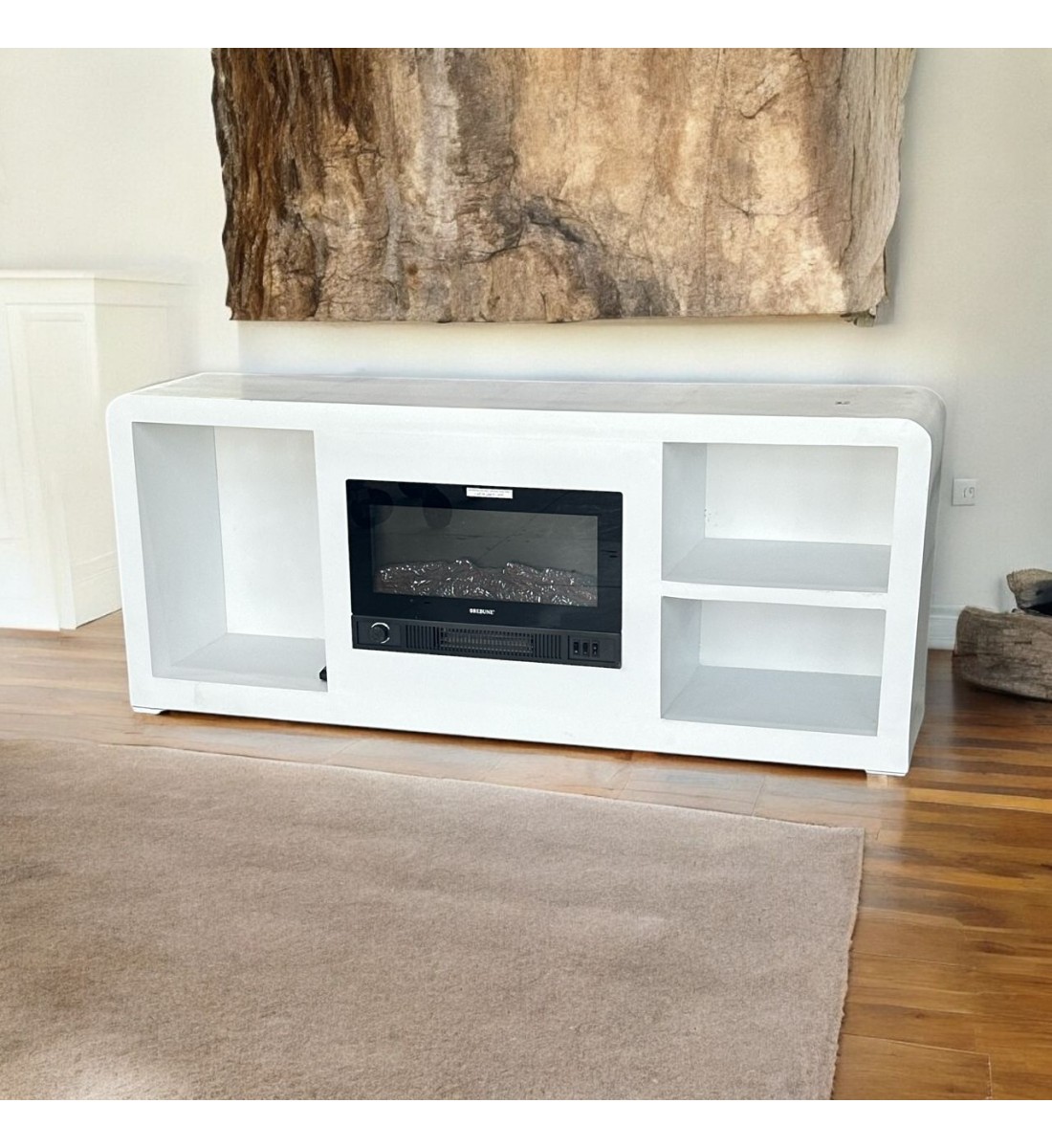 دفاية شكل بلازما كهربائية ذات تصميم انيق وحديث لون ابيض 160×33×64سم دفاية شكل بلازما كهربائية ذات تصميم انيق وحديث لون ابيض 160×33×64سم