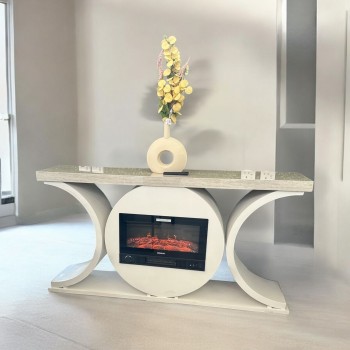 دفاية شكل بلازم او مدخل ا كهربائية ذات تصميم انيق وحديث لون بيج 160×34×83سم 