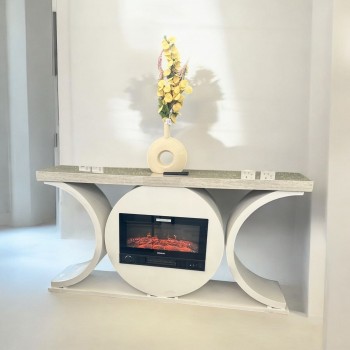 دفاية شكل بلازم او مدخل ا كهربائية ذات تصميم انيق وحديث لون بيج 160×34×83سم 