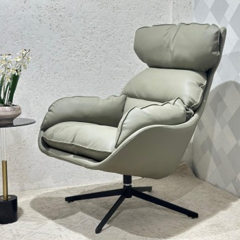 كرسي دوار لون تفاحي تصميم انيق ومريج 98×75×55سم 