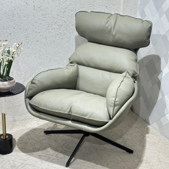 كرسي دوار لون تفاحي تصميم انيق ومريج 98×75×55سم 