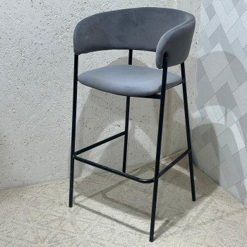 كرسي سارا ميتال بار لون رصاصي 100×50×40سم 