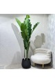 Artificial decorative tree with black stand 200 cm