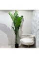 Artificial decorative tree with black stand 200 cm