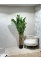 Artificial decorative tree with black stand 200 cm