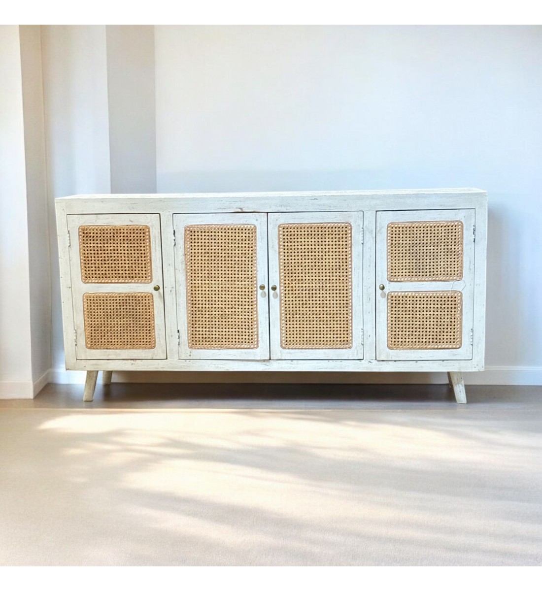 خزانة بوفيه من الروطان 90×180×40سم