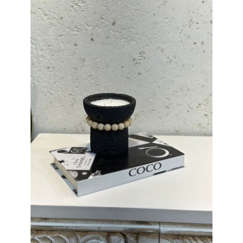 شمعه عطرية سيراميك اسود 12×12×12سم 