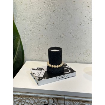 شمعه عطرية سيراميك اسود 15×12×12سم