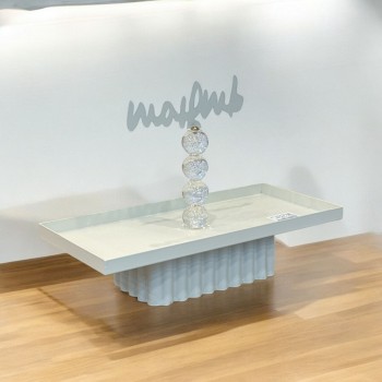  صحن تقديم رمضاني بعبارة مختلفة 32×15×8سم 