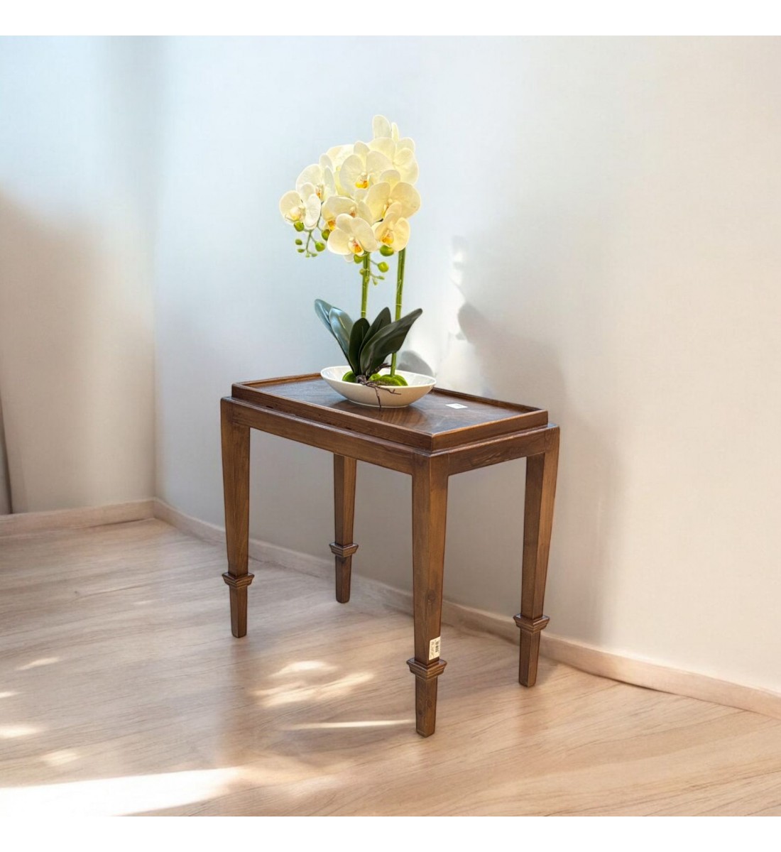 طاولة جانبية خشب الجوز تصميم كلاسيك عصري بني  60×35×57سم (منتج تفصيل )