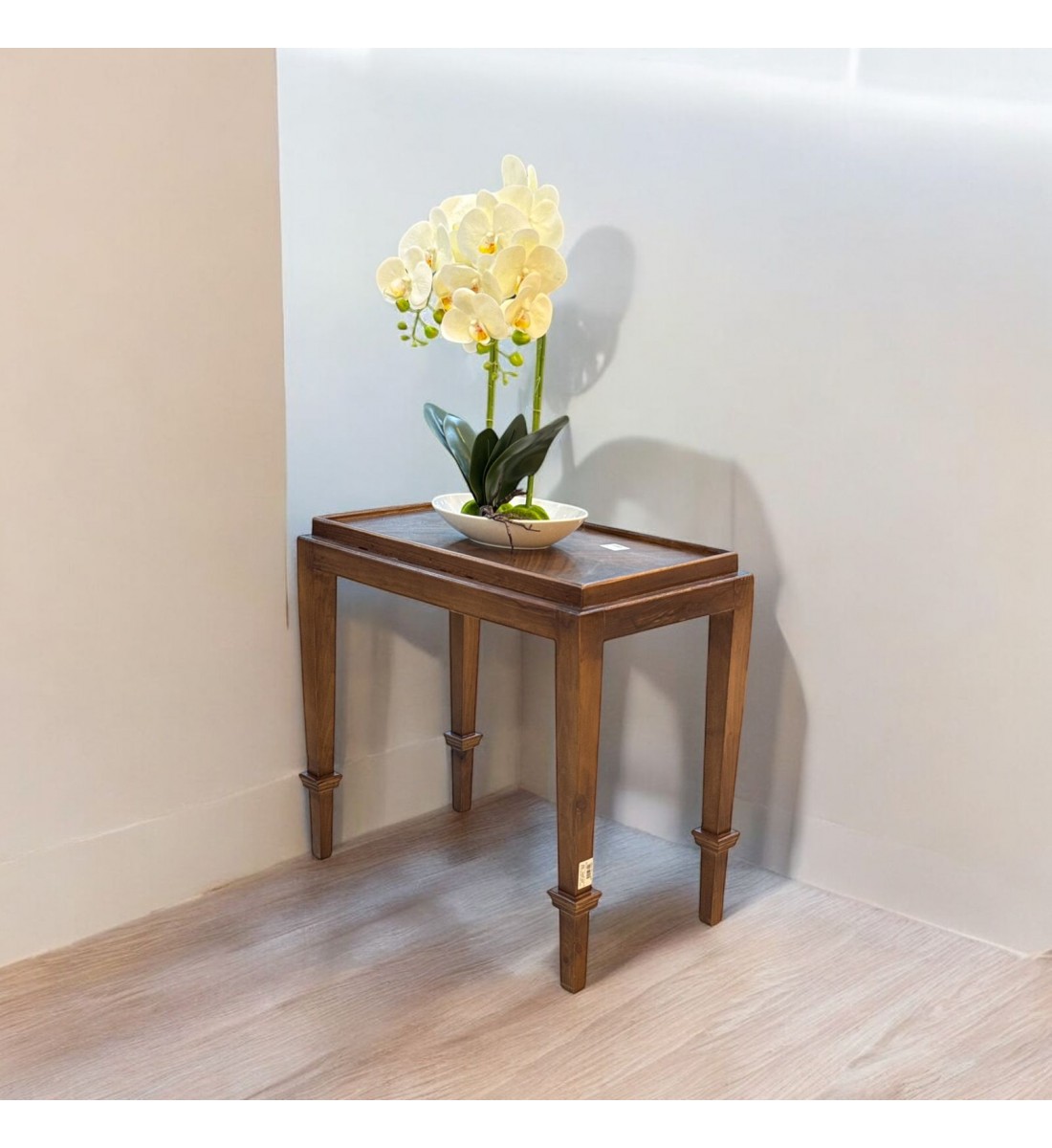 طاولة جانبية خشب الجوز تصميم كلاسيك عصري بني  60×35×57سم (منتج تفصيل )