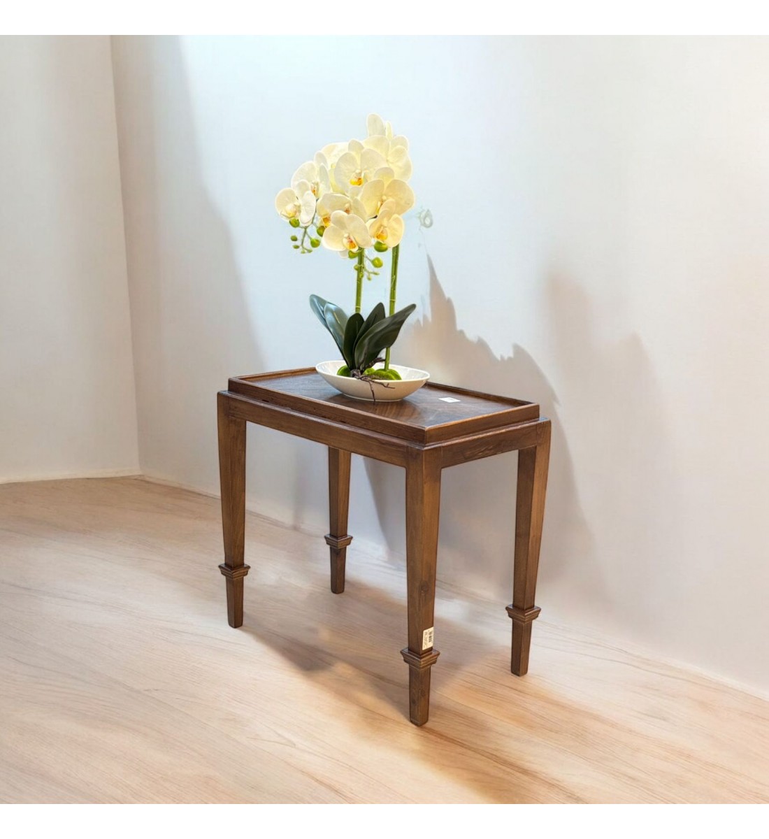 طاولة جانبية خشب الجوز تصميم كلاسيك عصري بني  60×35×57سم (منتج تفصيل )