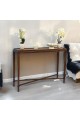 Console - Walnut Wood Entrance Classic Design Brown 140x40x102cm (Custom Product)
