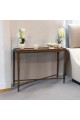 Console - Walnut Wood Entrance Classic Design Brown 140x40x102cm (Custom Product)
