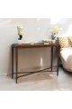 Console - Walnut Wood Entrance Classic Design Brown 140x40x102cm (Custom Product)