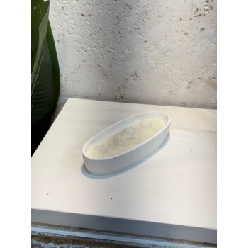 شمعه عطرية سيراميك ابيض21×9×4سم 