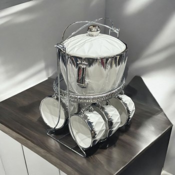 سخان  طقم شوربة سيراميك7 قطع 