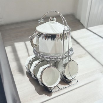 سخان  طقم شوربة سيراميك7 قطع 