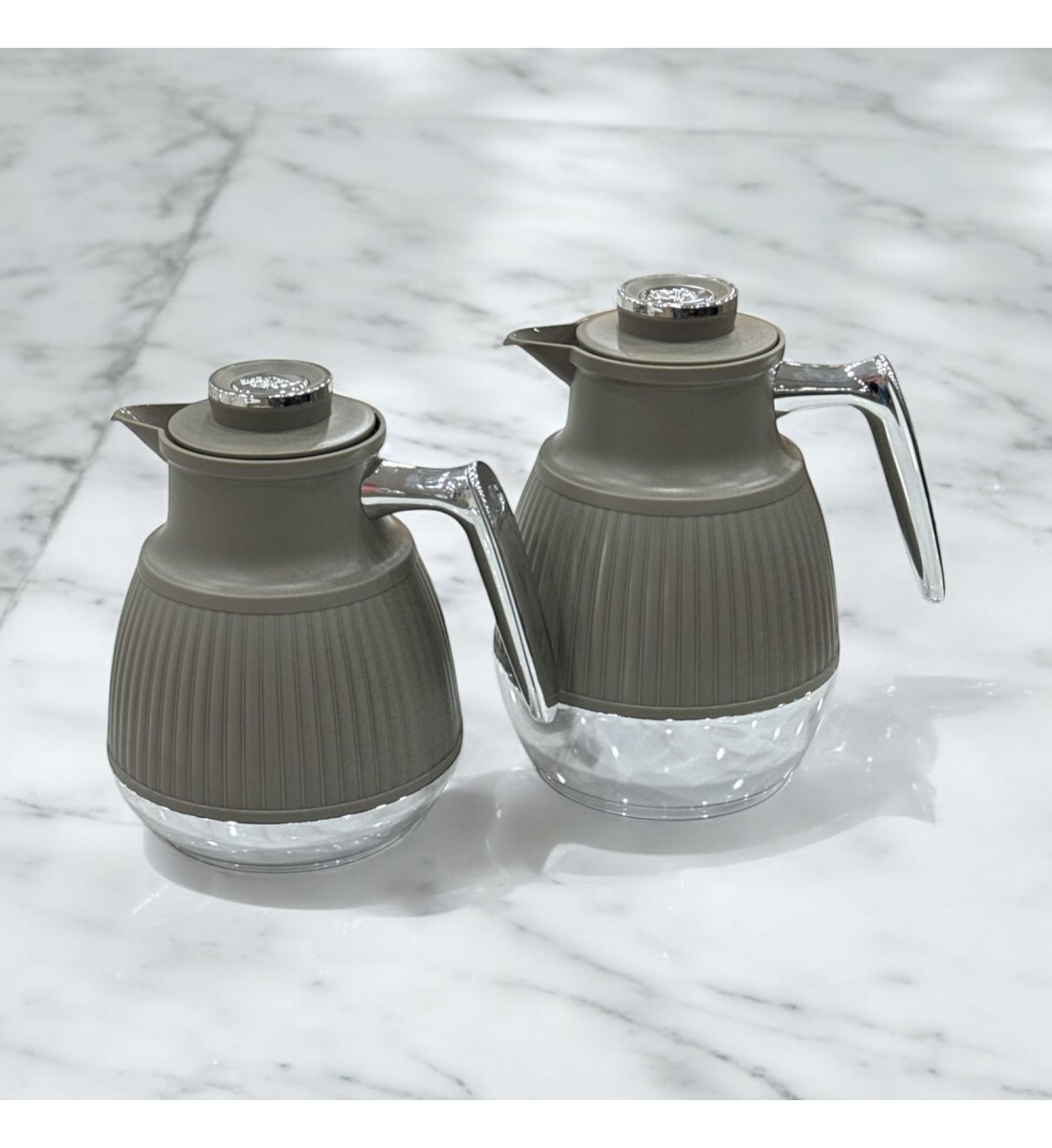 طقم ترامس ستيفانيا بيج غامق فضي 2قطع 