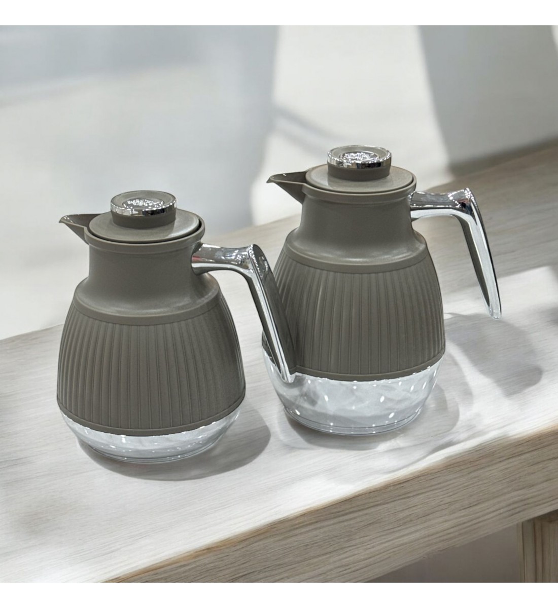 طقم ترامس ستيفانيا بيج غامق فضي 2قطع 