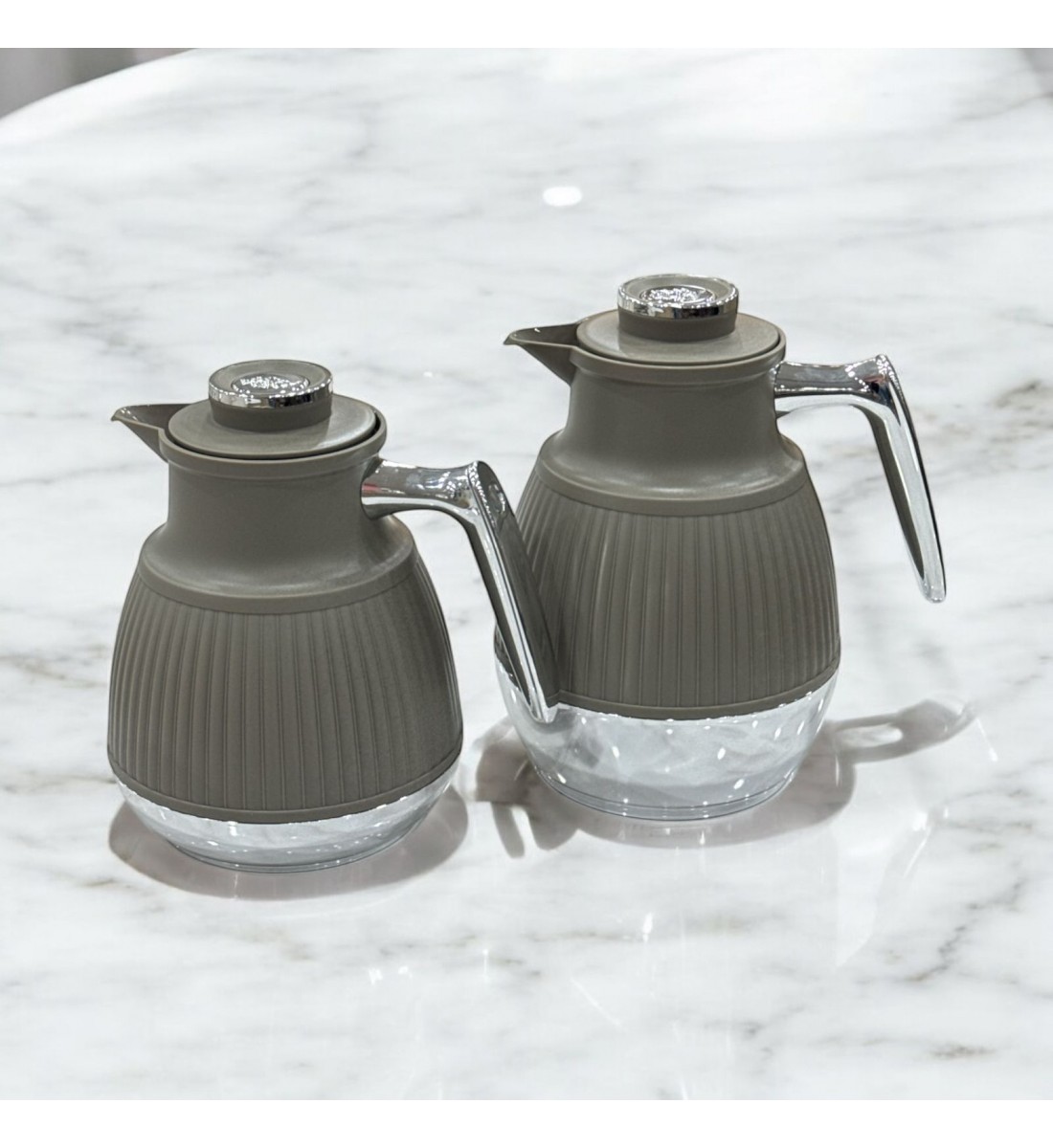 طقم ترامس ستيفانيا بيج غامق فضي 2قطع 