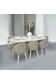 Dining table set 8 chairs 180 x 100 x 75 cm