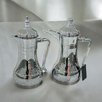  طقم ترمس عازل للحرارة فضي 2قطع 