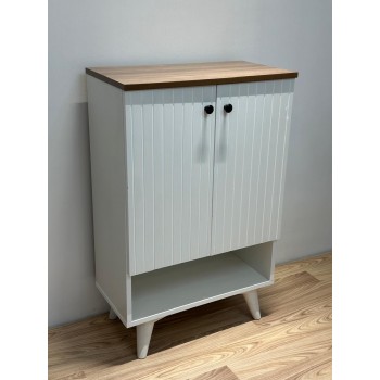 دولاب جزامة خشب ابيض مقلم60×32×94سم