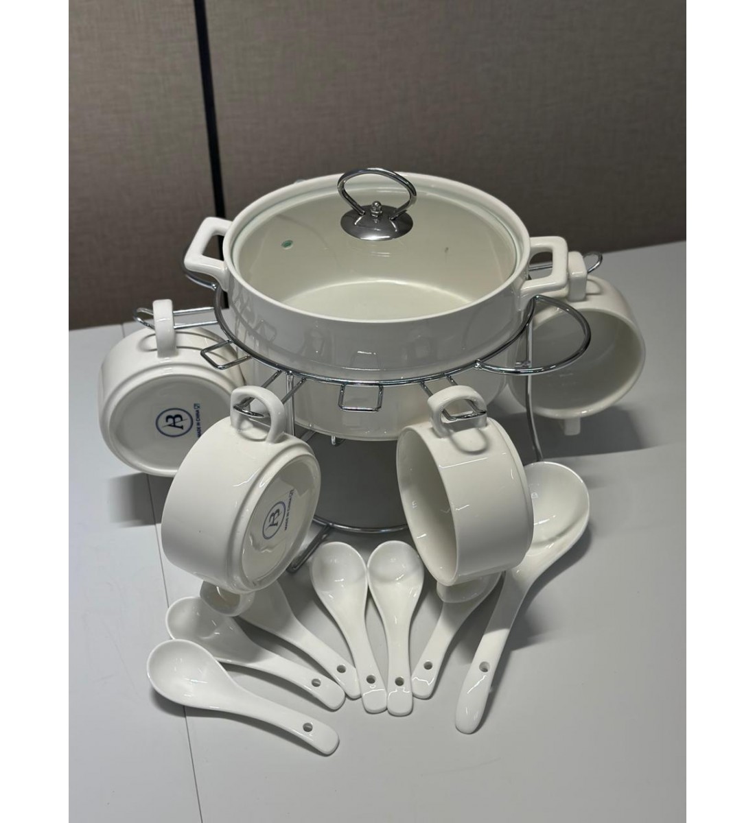 سخان طقم شوربة سيراميك15 قطع سخان طقم شوربة سيراميك15 قطع