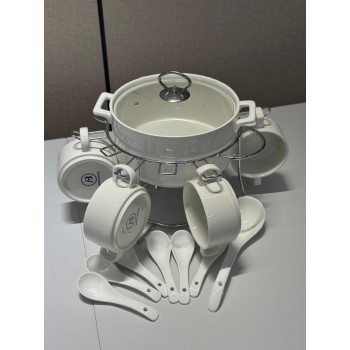 سخان  طقم شوربة سيراميك15 قطع 