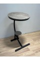 Mesa de centro individual madera-metal 45x45-60cm