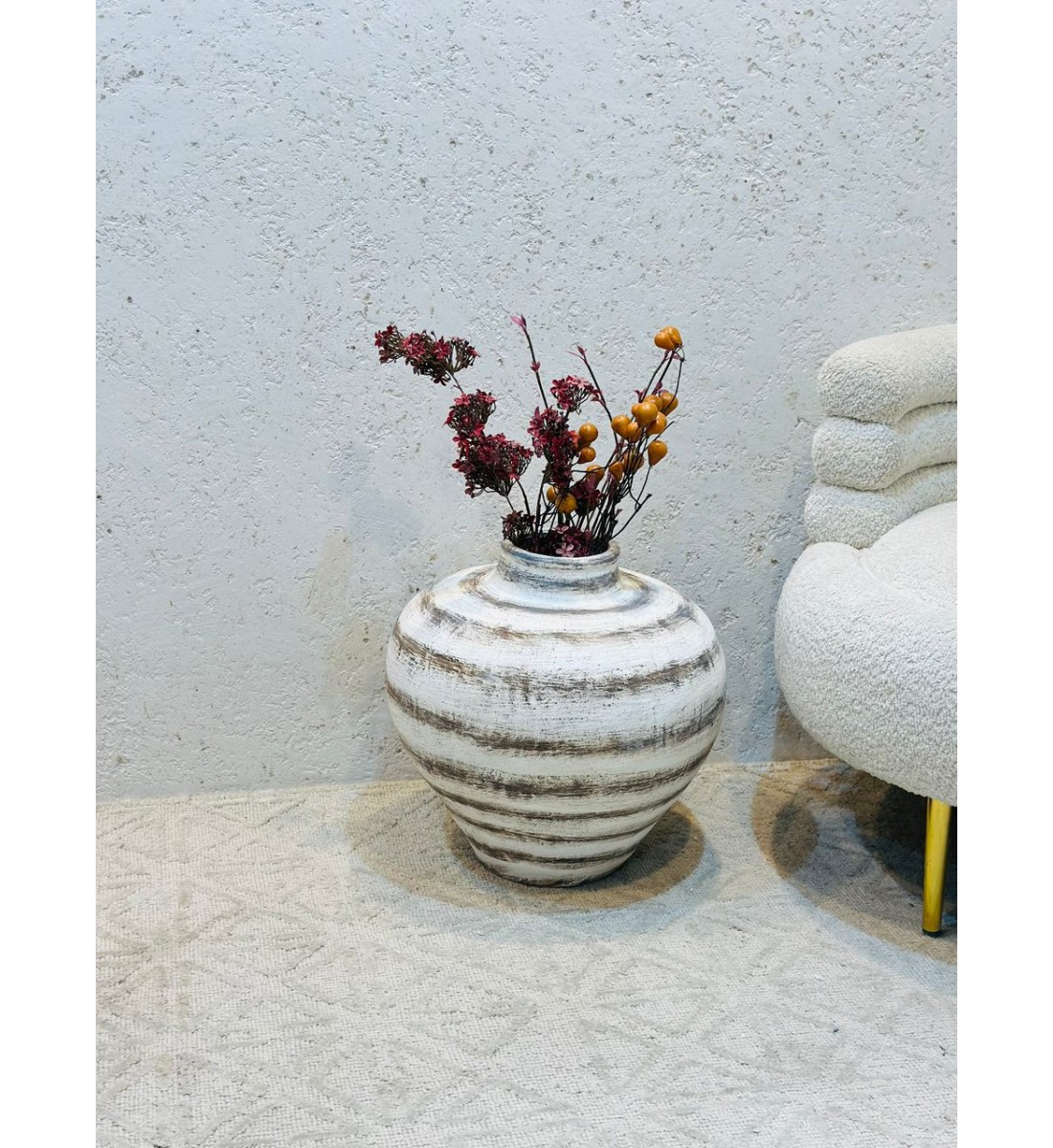 مزهريه او مركن  سيراميك تصميم مميز وانيق 40×15×15سم 