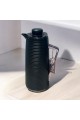 ترمس شاي اسود بمقبض اسود - 1 لتر -