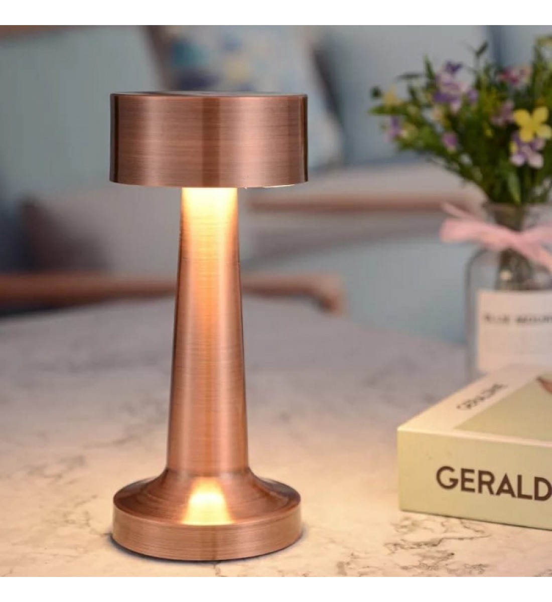 LED Touch Sensor Table Lamp Rechargeable Night Light