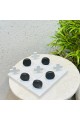 Natural Marble Decor Tic Tac Toe Game - 30x30x15cm