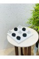 Natural Marble Decor Tic Tac Toe Game - 30x30x15cm