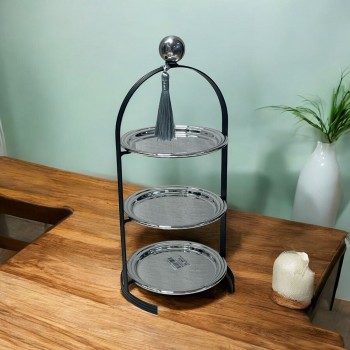 إستاند حلا مزدوج شيال فضي 3دور 35×14×14سم 