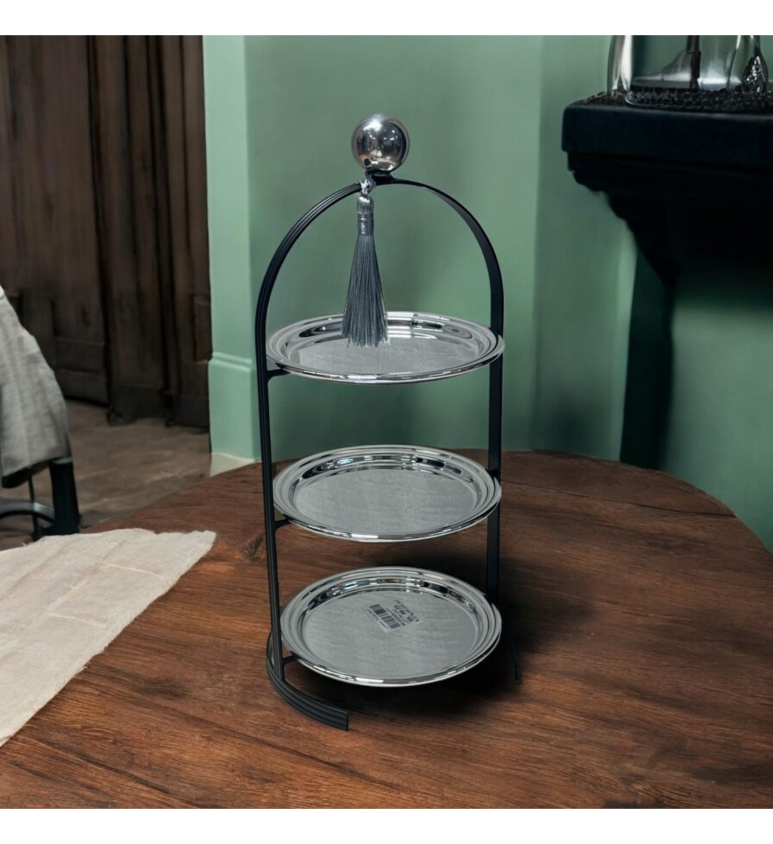 إستاند حلا مزدوج شيال فضي 3دور 35×14×14سم 