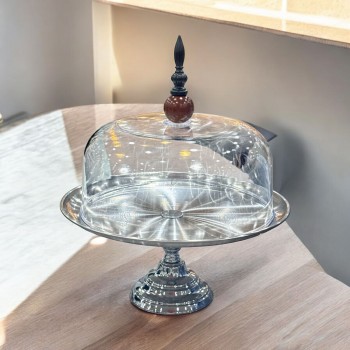 صحن كيك مع الغطاء اكرلك 30×30×26سم 