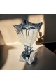 Silver steel incense burner 22x10x10cm