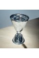 Silver steel incense burner 20x13x13cm