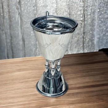 مبخرة ستيل   فضي18×9×9سم 