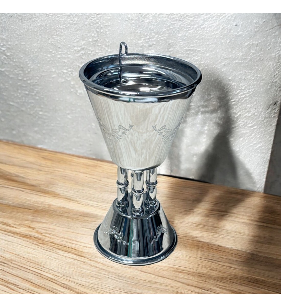 Silver Steel Incense Burner 18x9x9cm