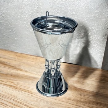 مبخرة ستيل   فضي18×9×9سم 