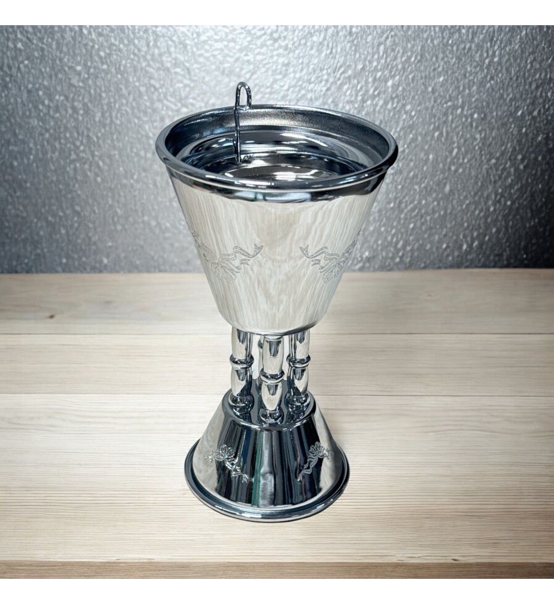 Silver Steel Incense Burner 18x9x9cm