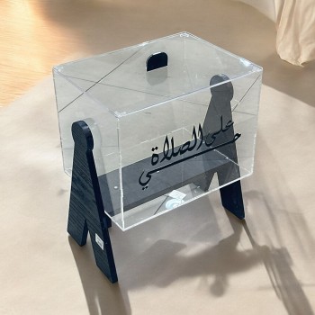 بوكس اكريلك سجادات مع قاعدة خشبي 30×40×47سم 