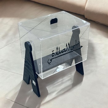 بوكس اكريلك سجادات مع قاعدة خشبي 30×40×47سم 